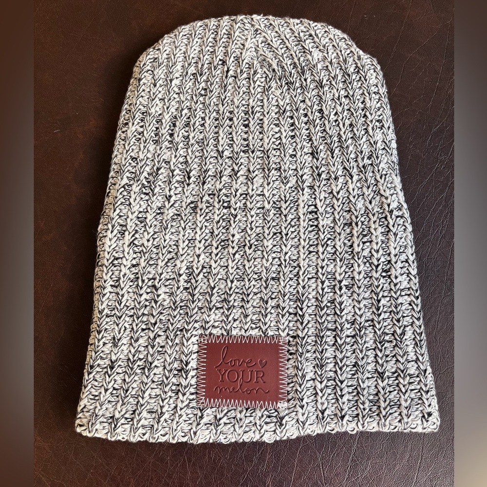 Love Your Melon Black Speckled Beanie
